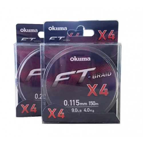 Okuma Ft-*4 Braided Line 150 mt Grey Örgü İp 